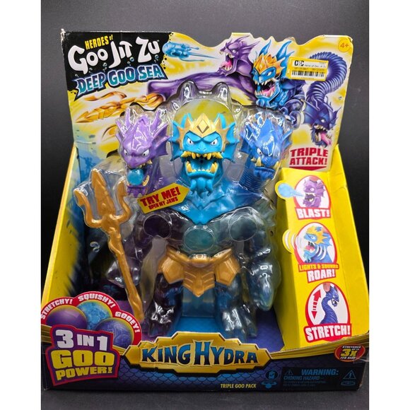Heroes Of Goo Jit Zu Other - Heroes Of Goo Jit Zu Deep Goo Sea King Hydra 3-In-1 Goo Power Triple Action Toy